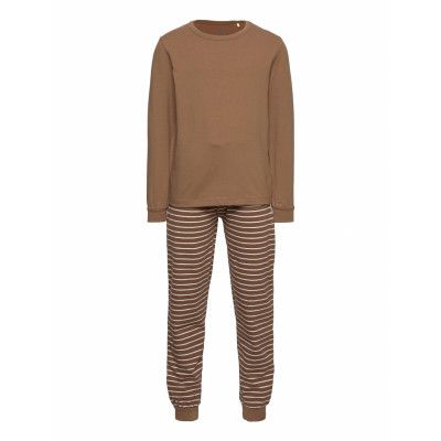 Pyjamas Set Pyjamas Set Brun En Fant