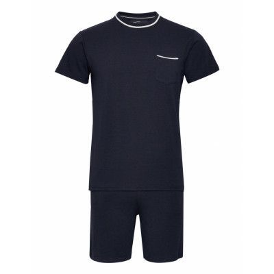 TOPECO Pyjamas Short, Bamboo Svart