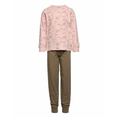 Pyjamas W. Aop Pyjamas Set Rosa CeLaVi