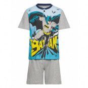 Pyjashort In Box Pyjamas Set Grå *Villkorat Erbjudande Batman