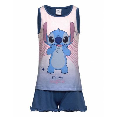 Lilo & Stitch Pyjashort In Box Blå