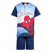 Pyjashort In Box *Villkorat Erbjudande Pyjamas Set Marinblå Spider-man
