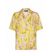 Rel Iris Print Ss Pyjama Shirt Tops Shirts Short-sleeved Gul GANT