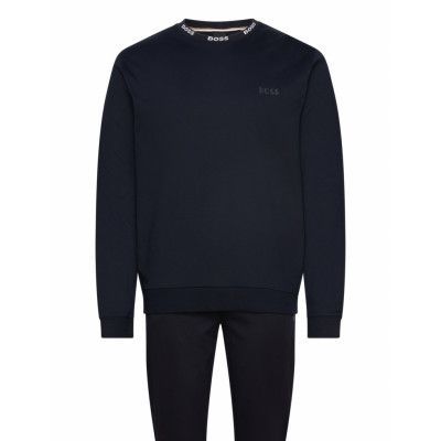 BOSS Relax Long Set Marinblå