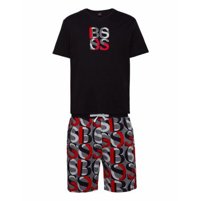 Relax Short Set Pyjamas Svart BOSS