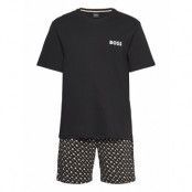 Relax Short Set Pyjamas Svart BOSS