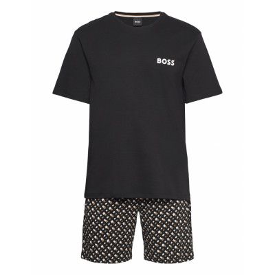 Relax Short Set Pyjamas Svart BOSS