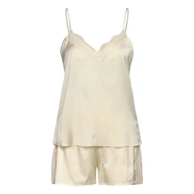 Rosemunde Rhjasmine Silk Blend Woven Nightset Kräm