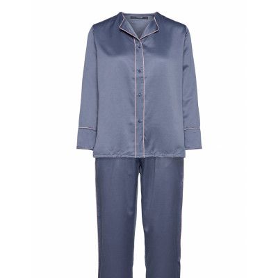 Sateen Pyjamas Pyjamas Grå Missya