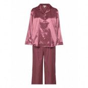 Satin Long Sleeve Pyjamas Pyjamas Rosa Lady Avenue