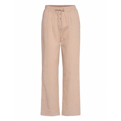 Savita Cotton Pyjamas Pyjamasbyxor Mjukisbyxor Beige Gai+Lisva