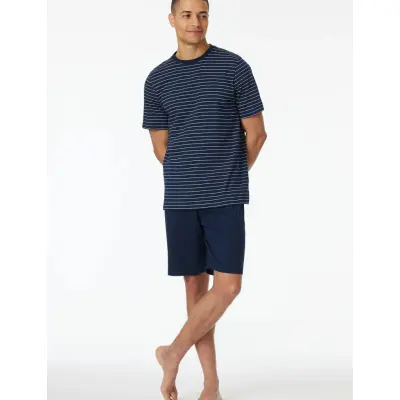 Schiesser Pyjama Short - Navy - S