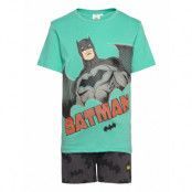 Set 2P Short + Ts Night & Underwear Pyjamas Short-sleeved Multi/mönstrad Batman