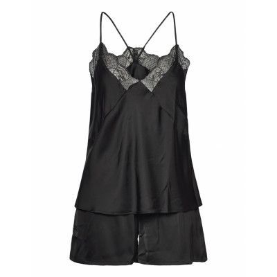 Set Camisole And Shorts Glam Pyjamas Svart Lindex