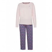 Set Ls Jersey Pant Print Pyjamas Multi/mönstrad Tommy Hilfiger