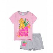Set Pyjalong Pyjamas Set Pink Løvernes Konge