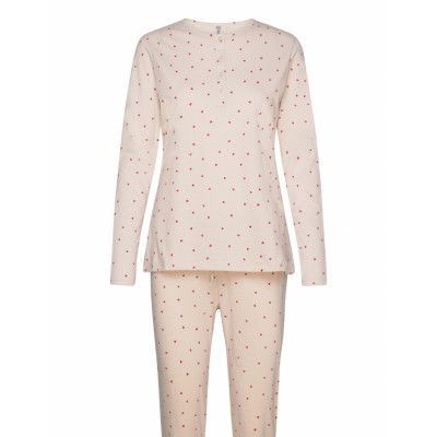 Set Pyjama Henley Aop Hearts Pyjamas Pink Lindex