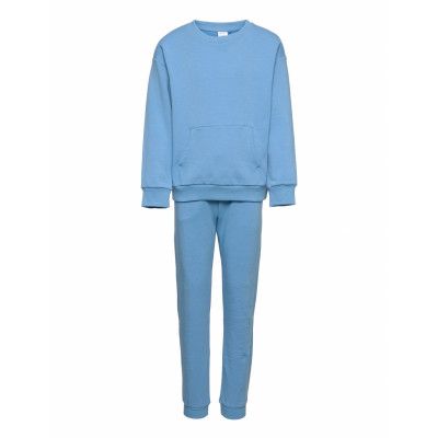 Set Sweatshirt Jogger Pyjamas Set Blå Lindex