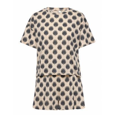 Set T Shirt And Shorts Jersey Pyjamas Multi/mönstrad Lindex