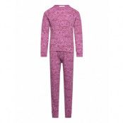 Sgsally Owl Nightset Pyjamas Set Purple Soft Gallery