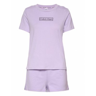 Short Set *Villkorat Erbjudande Pyjamas Lila Calvin Klein