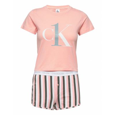 Short Set Pyjamas Multi/mönstrad Calvin Klein