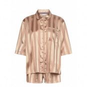 Short Sleeve Matte & Shine Set Pyjamas Gold Tommy Hilfiger
