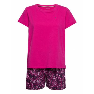Short Sleeve Pj Set Pyjamas Rosa Tommy Hilfiger