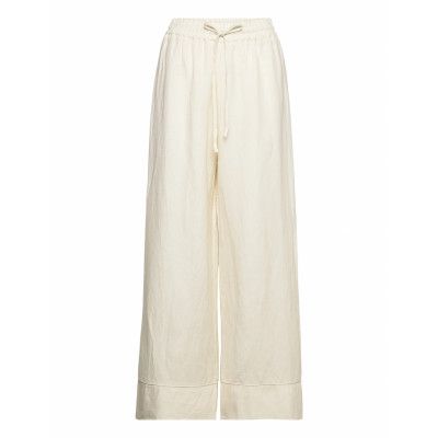 Sia Pants Pyjamasbyxor Mjukisbyxor Creme By Malina