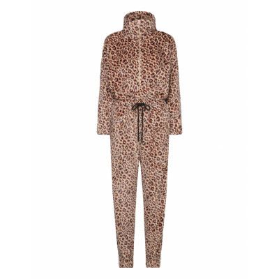 Sie Teddy Zip Up Collar *Villkorat Erbjudande Pyjamas Brun Hunkemöller