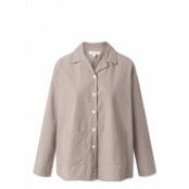 Silja Shirt - Taupe Tops Shirts Long-sleeved Beige STUDIO FEDER