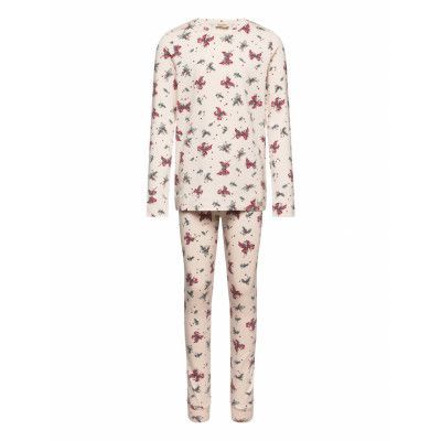 Sleepwear *Villkorat Erbjudande Pyjamas Set Creme MarMar Cph