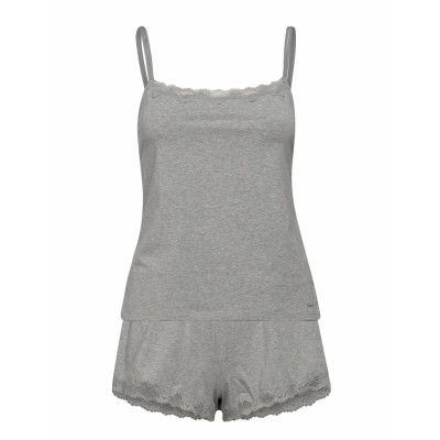 Slvless Short Set Pyjamas Grå Calvin Klein