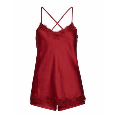 Smilla Top + Shorts Pyjamas Röd Missya