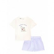 Mango Snoopy Short Pyjamas Blå