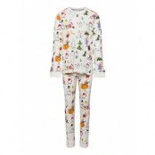 Snowman Pyjamas Pyjamas Set Multi/mönstrad Martinex