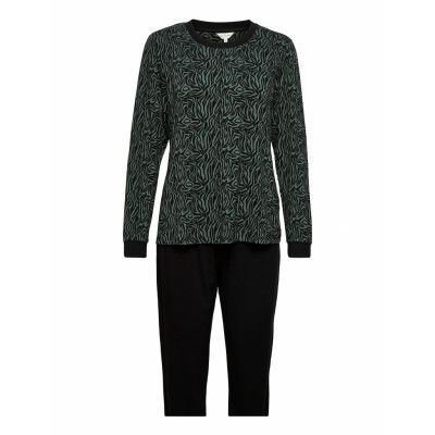 Soft Bamboo - Long Pyjamas Pyjamas Svart Lady Avenue