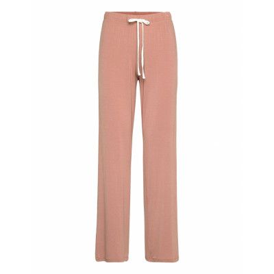 Softness Wide Pant Pyjamasbyxor Mjukisbyxor Rosa Missya