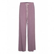 Softness Wide Pant Pyjamasbyxor Mjukisbyxor Lila Missya