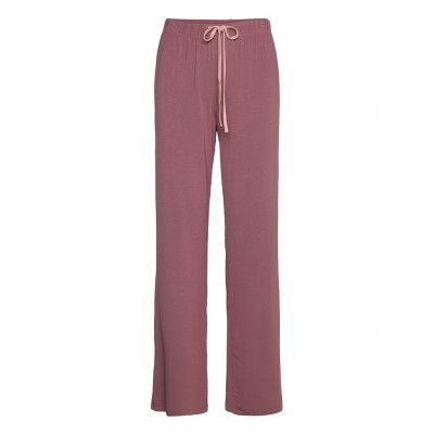 Softness Wide Pant Pyjamasbyxor Mjukisbyxor Lila Missya