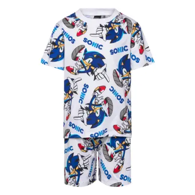 Sonic Pyjama - White - 140