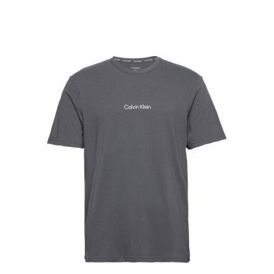 S/S Crew Neck *Villkorat Erbjudande T-shirts Short-sleeved Grå Calvin Klein