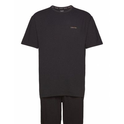 S/S Jogger Set *Villkorat Erbjudande Pyjamas Svart Calvin Klein