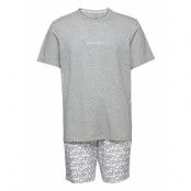 S/S Short Set Pyjamas Grå Calvin Klein