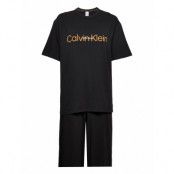 S/S Pant Set Pyjamas Svart Calvin Klein