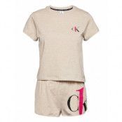 Short Set Pyjamas Beige Calvin Klein