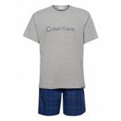 S/S Short Set Pyjamas Blå Calvin Klein