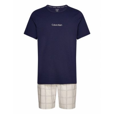 Calvin Klein S/S Short Set Blå