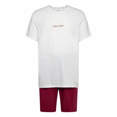 Calvin Klein S/S Short Set Burgundy