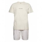 S/S Short Set Pyjamas Creme Calvin Klein
